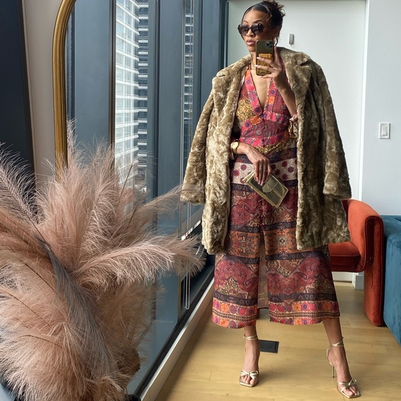 Zara PATCHWORK PRINT MIDI DRESS - Picture 13 of 15